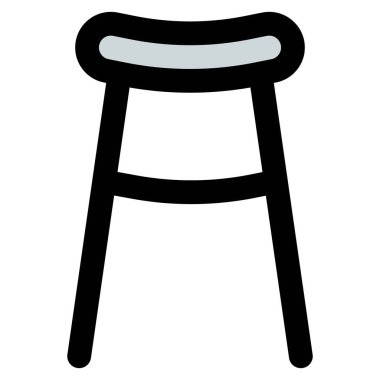 Bardaki rahat koltuklu tabure.