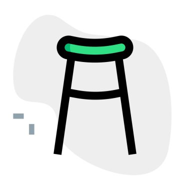 Bardaki rahat koltuklu tabure.