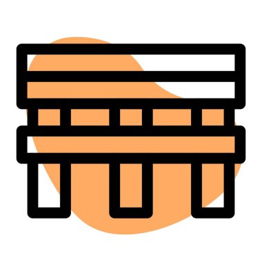 Dinlenmek için kullanılan rahat bank.