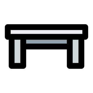 Oturup dinlenmek için ahşap bank.