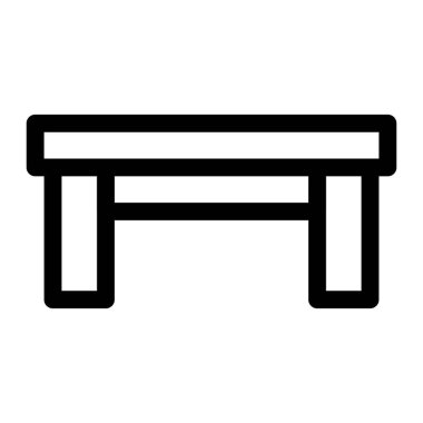 Oturup dinlenmek için ahşap bank.