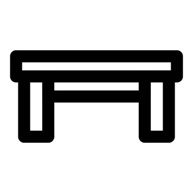 Oturup dinlenmek için ahşap bank.