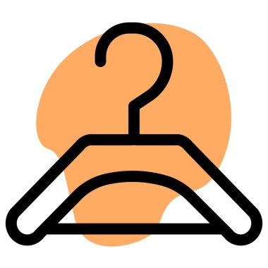 Asılı elbiseler için tahta kanca.