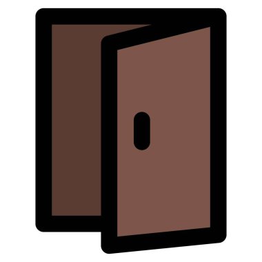 Kapı, giriş ve çıkış için sürgülü bariyer.