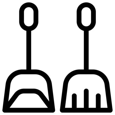 Süpürmek için kürek şeklindeki faraş.