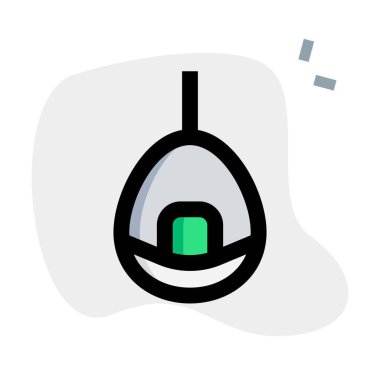 Ev dekorasyonu için sallanan yumurta koltuğu.