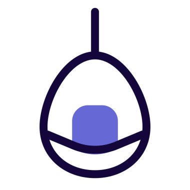 Ev dekorasyonu için sallanan yumurta koltuğu.