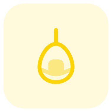 Ev dekorasyonu için sallanan yumurta koltuğu.