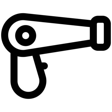 Saç kurutmak için elektrikli bir alet..