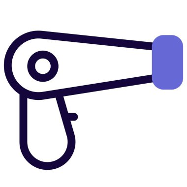 Saç kurutmak için elektrikli bir alet..