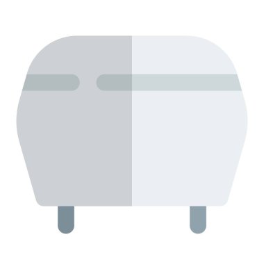 Ayak dinlenme ve gevşeme için yastıklı hassock