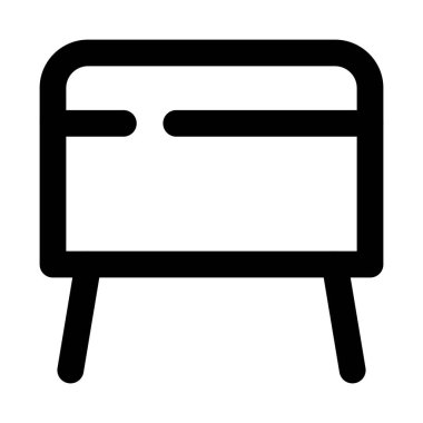 Yaşam alanı için ahşap hassock