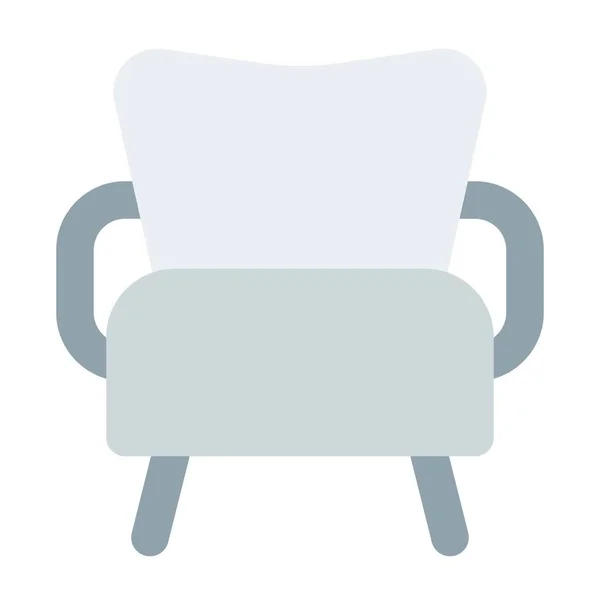リラクゼーションのために作られたスタイリッシュな高級椅子 — ストックベクタ