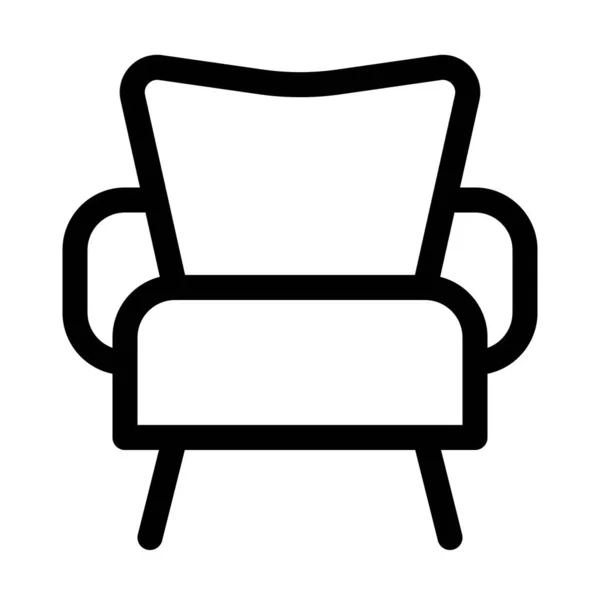 Стильное Роскошное Кресло Отдыха — стоковый вектор