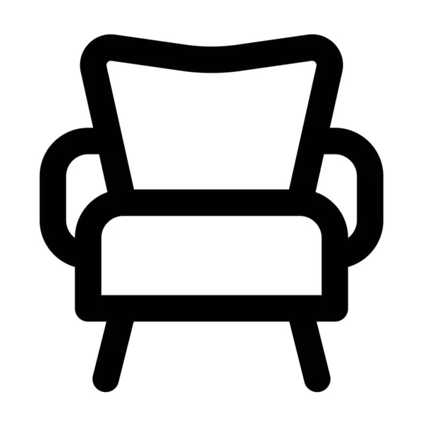为放松而设计的时髦豪华椅子 — 图库矢量图片