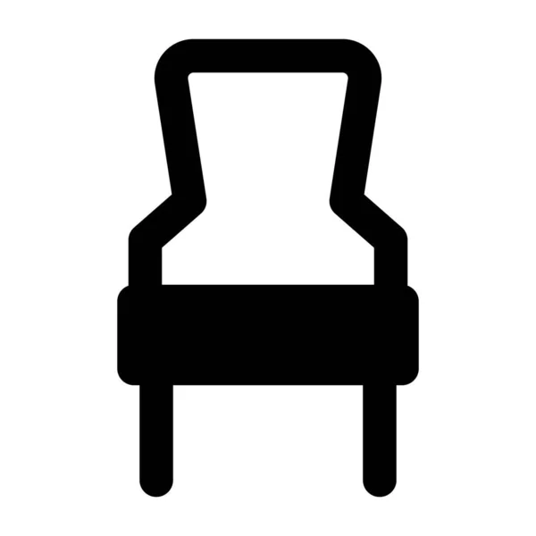 Καρέκλα Ψηλή Πλάτη — Διανυσματικό Αρχείο