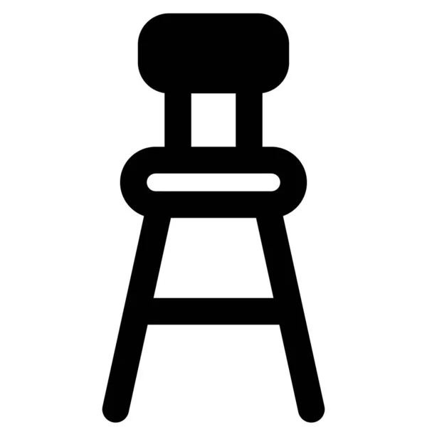 酒吧的凳子通常为酒吧提供座位 — 图库矢量图片