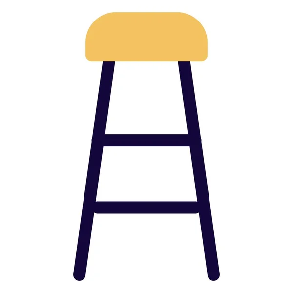 Cadeira Espectador Banquinho Bar —  Vetores de Stock