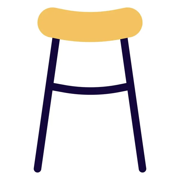 Табурет Барі Зручним Сидінням — стоковий вектор