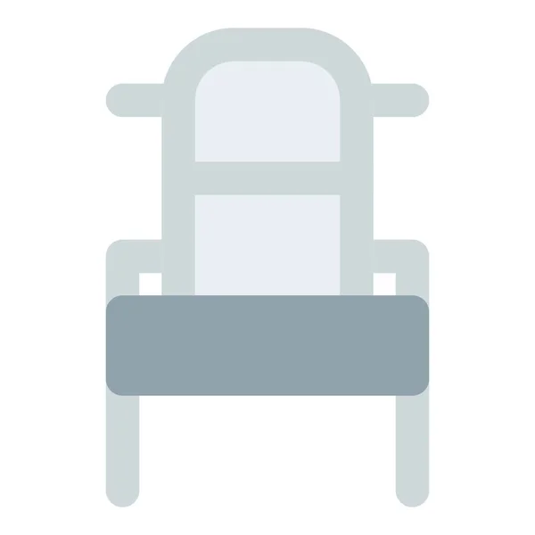 Cadeira Era Bárdica Com Encosto Elegante — Vetor de Stock
