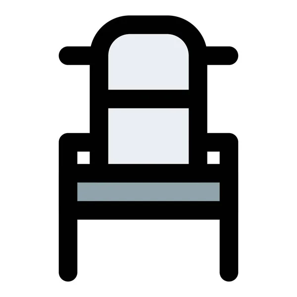 Cadeira Era Bárdica Com Encosto Elegante —  Vetores de Stock