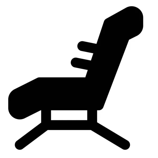 의자를 사용하면 넘어지게 위험성이 줄어든다 — 스톡 벡터