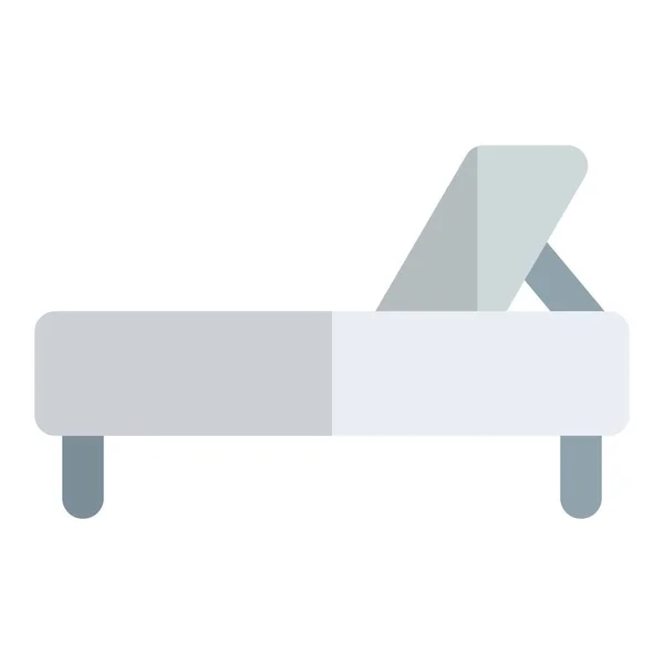 Расслабляющее Пляжное Кресло Палубе — стоковый вектор