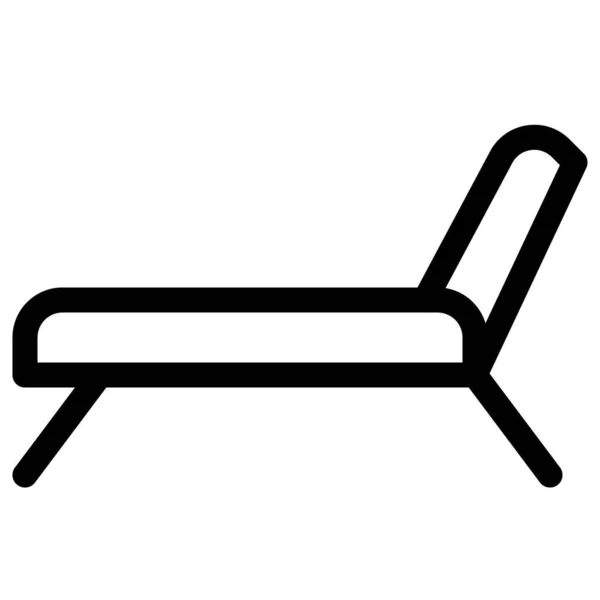 Flexible Liegen Oder Liegestühle — Stockvektor
