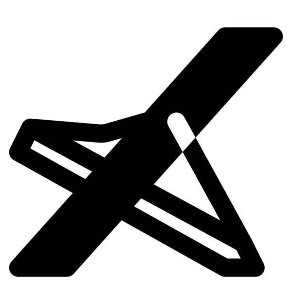 Poręczne Unikalne Krzesło Plażowe Wakacje — Wektor stockowy
