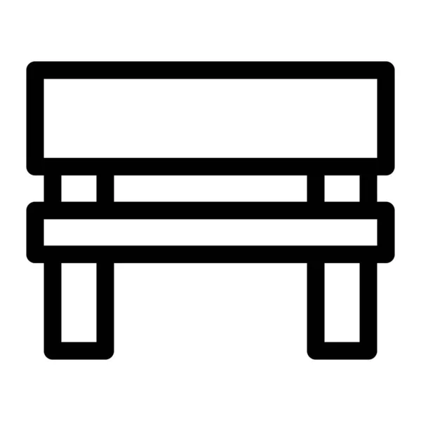 Bench Kursi Kayu Panjang Untuk Beberapa Orang - Stok Vektor