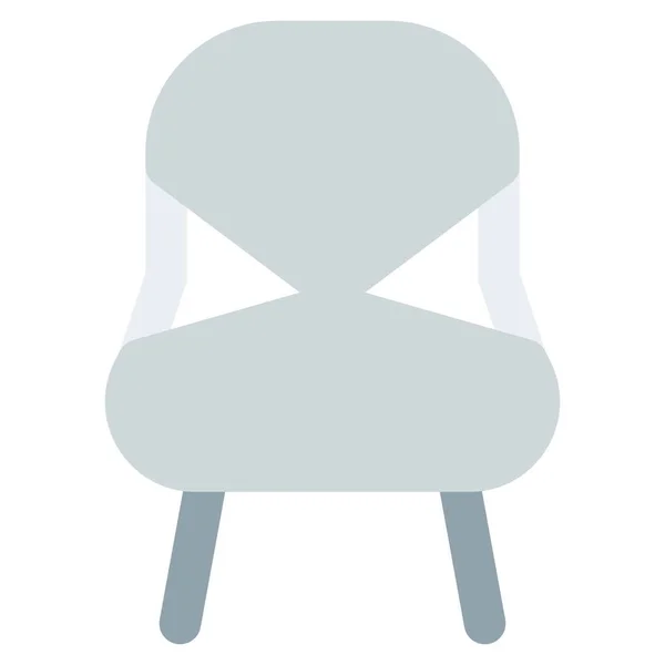 Cadeira Biquíni Com Assento Cromado — Vetor de Stock