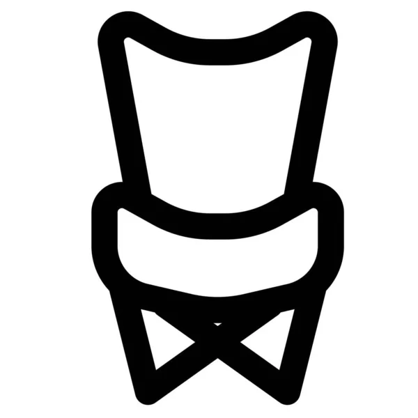 ポータブルレクリエーションシートで人気の蝶の椅子 — ストックベクタ