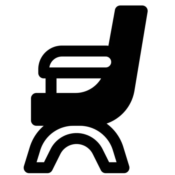 Campeche Uma Cadeira Estilingue Não Dobrável Reclinável — Vetor de Stock