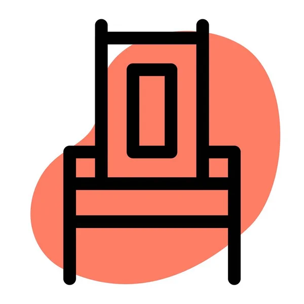 Spezialisierter Stuhl Als Caquetoire Bekannt — Stockvektor