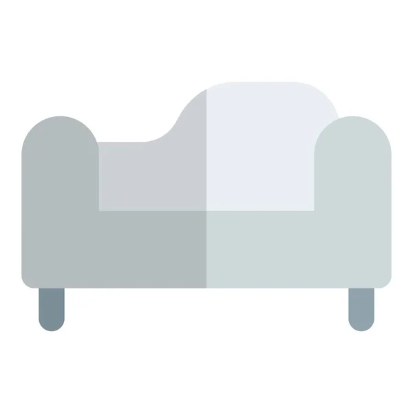 Kényelmes Párnázott Ülőgarnitúra Karfákkal — Stock Vector