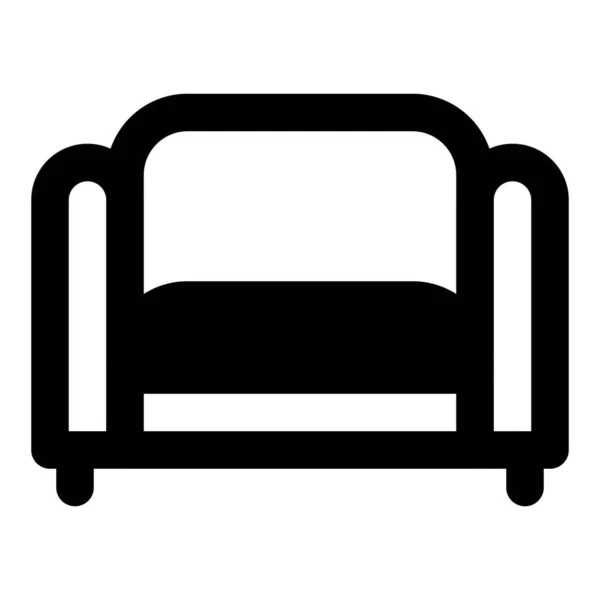 チェスターフィールドソファ 座席に適した内装の家具 — ストックベクタ