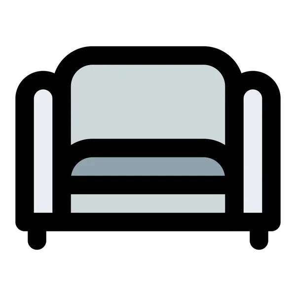 Честерфілд Диван Оббиті Меблі Придатні Сидіння — стоковий вектор
