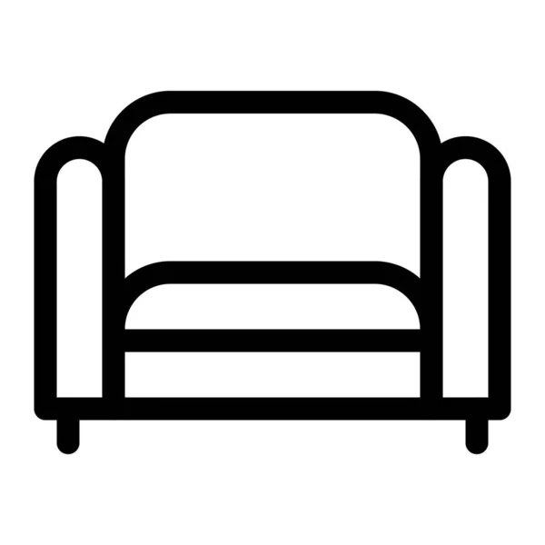 Chesterfield Soffa Stoppade Möbler Lämpliga För Sittplatser — Stock vektor