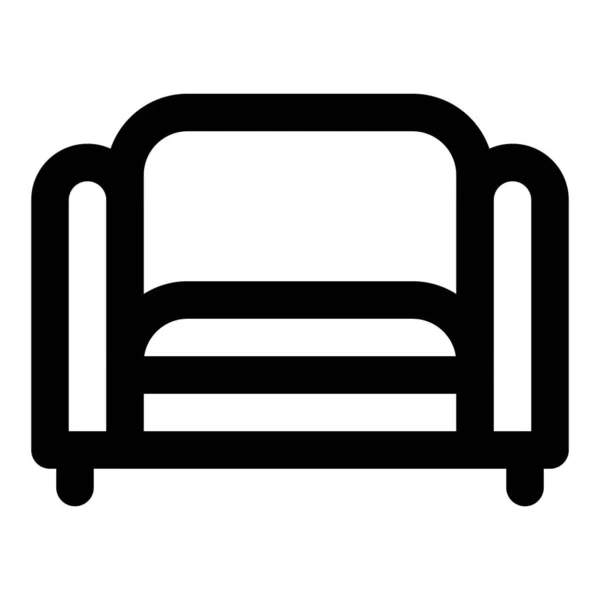 チェスターフィールドソファ 座席に適した内装の家具 — ストックベクタ