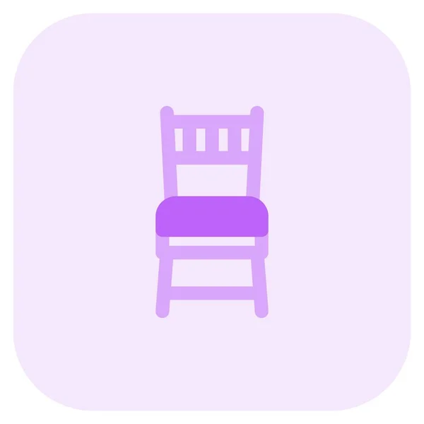 Chiavarina Une Chaise Bois Avec Assise Rembourrée — Image vectorielle