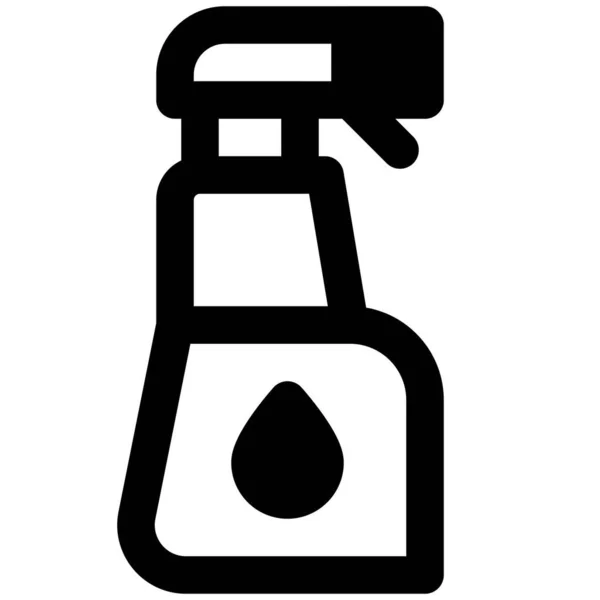 プラスチックスプレーボトルの洗浄用品 — ストックベクタ