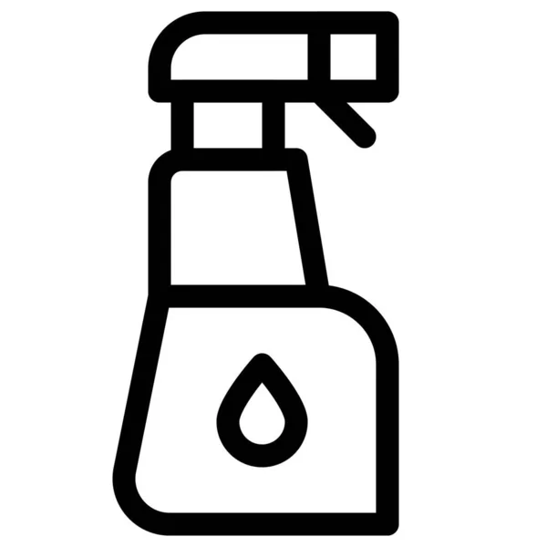 Cleaning Supplies Plastic Spray Bottle — Stock Vector