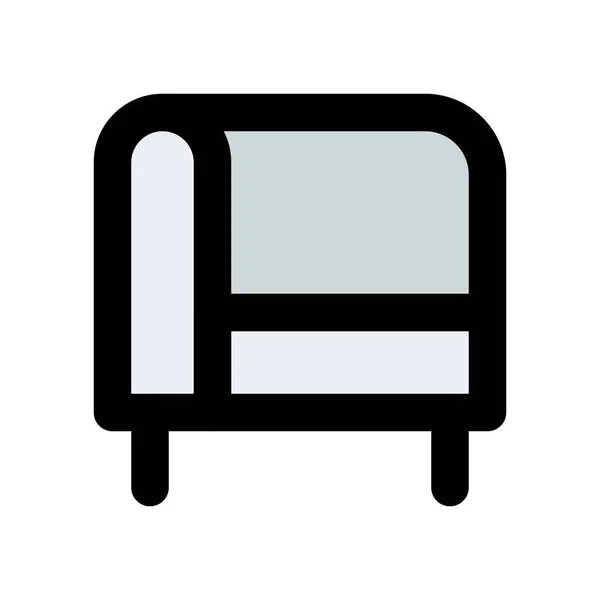Chaise Angle Modulaire Pour Décoration Salon — Image vectorielle