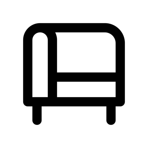 Модульное Угловое Кресло Украшения Салона — стоковый вектор