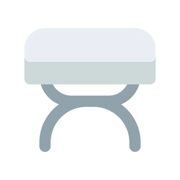 Cadeira Curvada Madeira Compacta —  Vetores de Stock