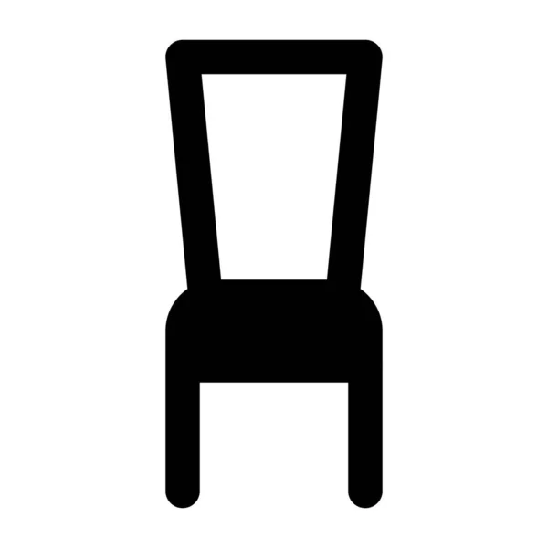 Cadeira Jantar Moderna Com Encosto — Vetor de Stock