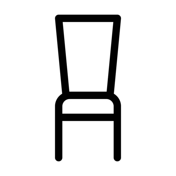 靠背的现代餐椅 — 图库矢量图片