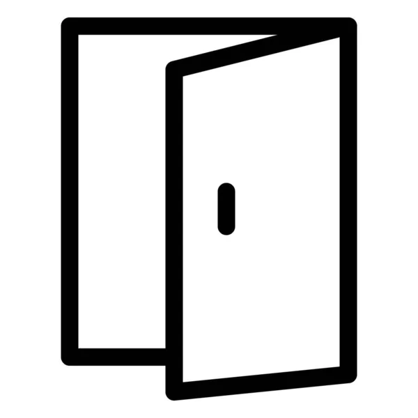 Dveře Posuvná Bariéra Pro Vstup Výstup — Stockový vektor