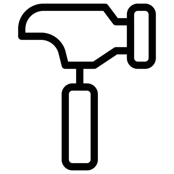 Hammer Outil Main Utilisé Pour Pilonner — Image vectorielle