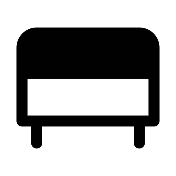 ハッソック ラウンジ用のクッション性の高い足台 — ストックベクタ
